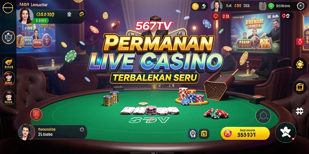 Tampilan gameplay Live Casino yang seru dan interaktif di 567TV.