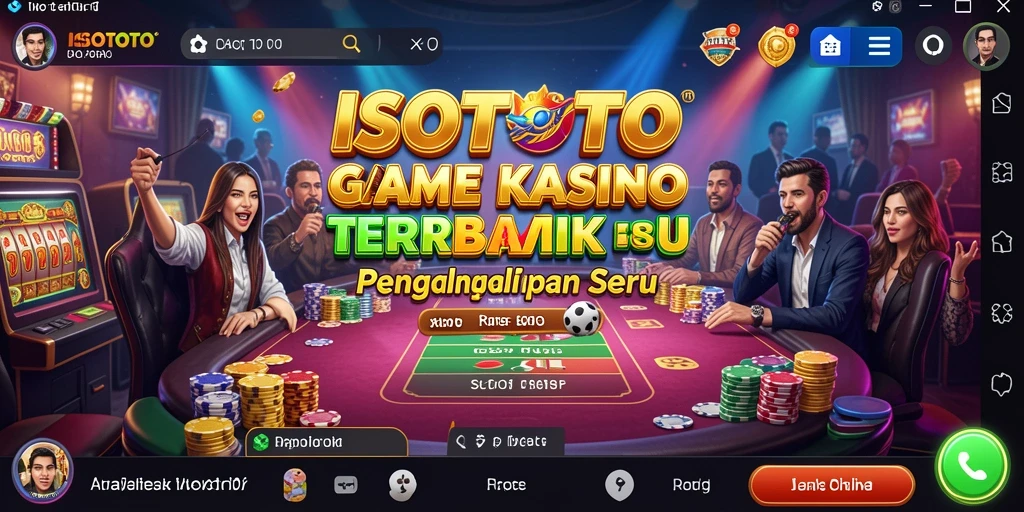 Screenshot gameplay ISOTOTO menampilkan aksi kasino yang mengasyikkan.