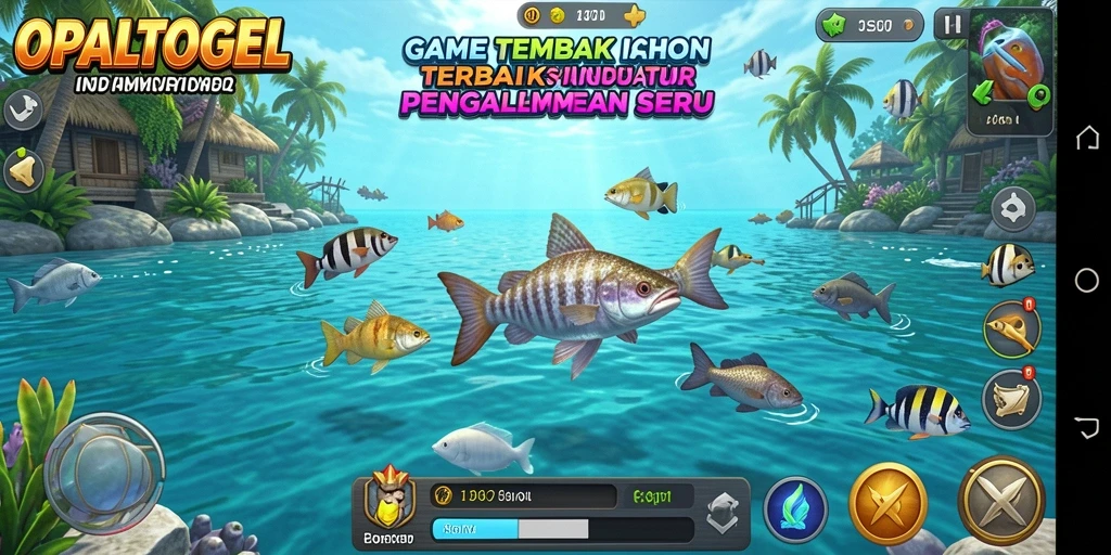 Tampak menegangkan saat menangkap ikan besar dalam OPALTOGEL.