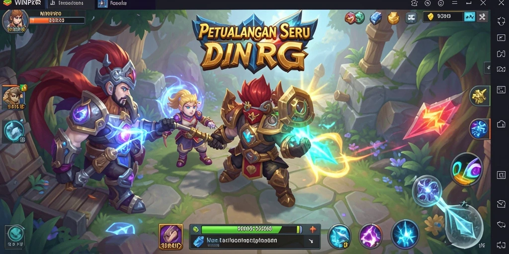 Tampilan gameplay RPG WINPKR yang penuh aksi dan petualangan.