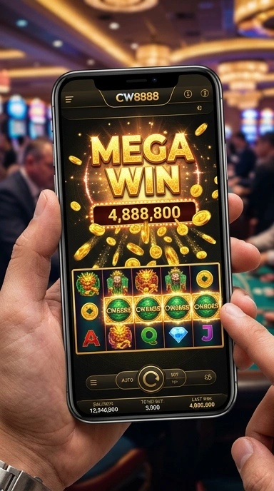 Cuplikan aplikasi yang menampilkan kategori populer di cw8888.